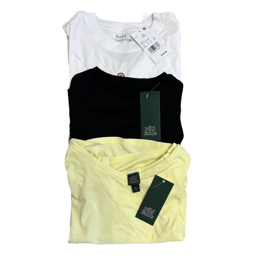 Wild Fable Women’s XXS 3pc Clothing Lot Tops NWT